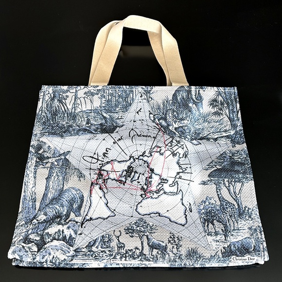 *NIB* DIOR Tote Bag, Around the World Motif - Picture 3 of 3